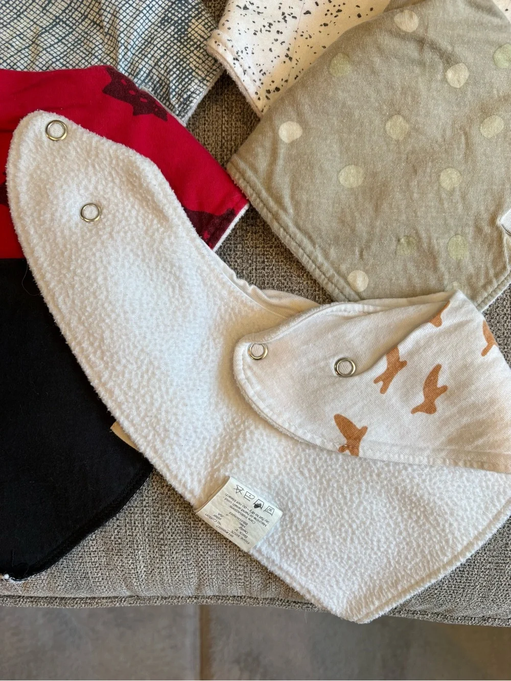 Organic Cotton Baby Bandana Bibs